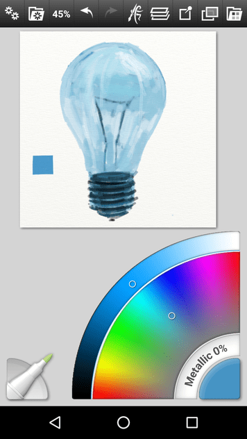 Lightbulb painted with only Luminance as variable